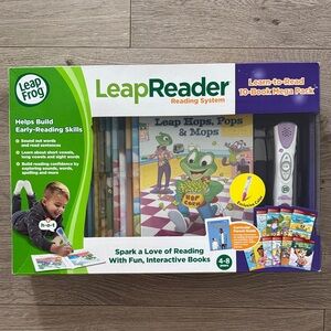 LeapFrog LeapReader System Learn-to-Read 10 Book Mega Pack, Pink